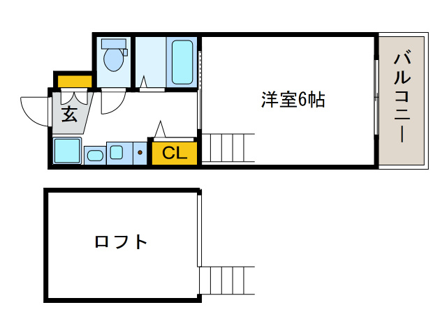 エステムコート難波WEST-SIDE大阪ドーム前の間取り