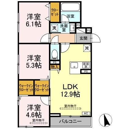 (仮称)トリシア円行2丁目プロジェクトの間取り