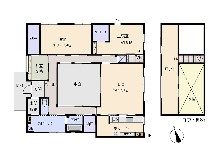 東伊豆町　白田の間取り