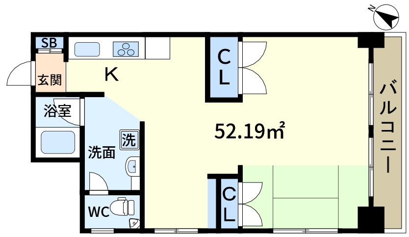 辰巳橋マンションの間取り