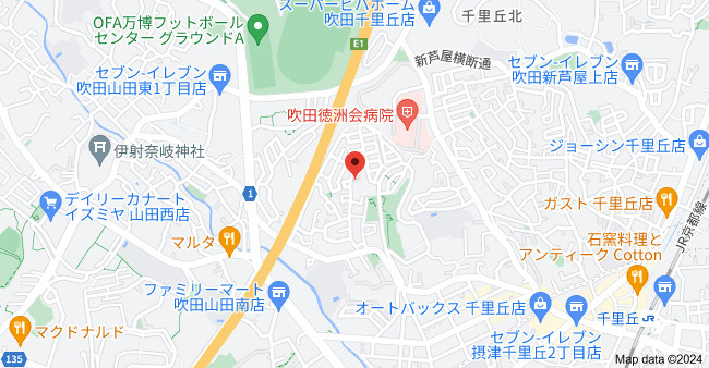 ＭＳヒルズ千里丘ノースの地図