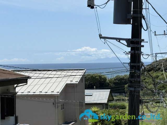 鎌倉市七里ガ浜東５丁目　中古戸建の展望|２階からの眺め。相模湾・大島を遠望（天候による）