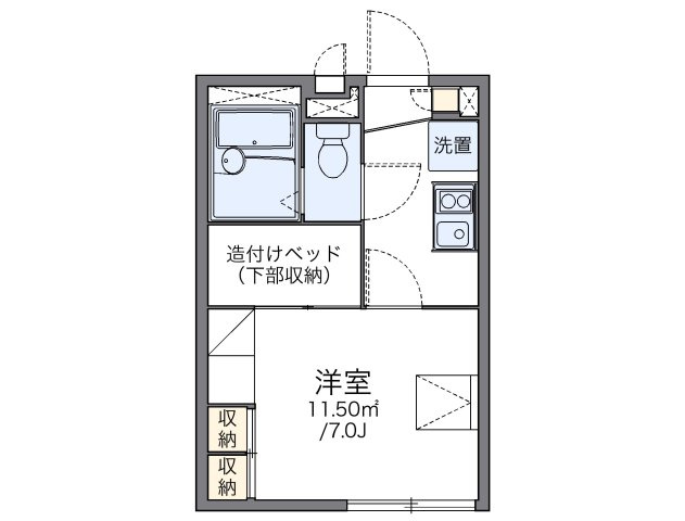 レオパレスアカネの間取り
