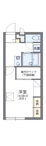 レオパレスリスペクトの間取り