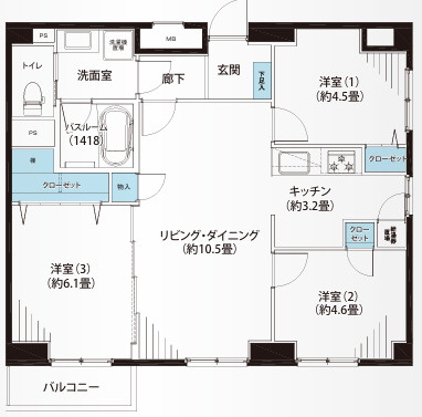 新宿スカイプラザの間取り