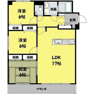 【間取り】 | ラフィーネ六名