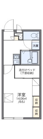 レオパレス多聞三ツ池の間取り