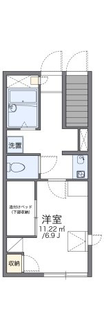 レオパレスヴィグールの間取り