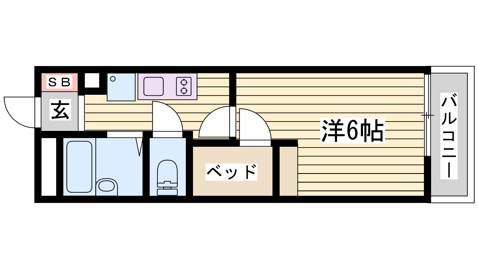 レオパレスアズサの間取り