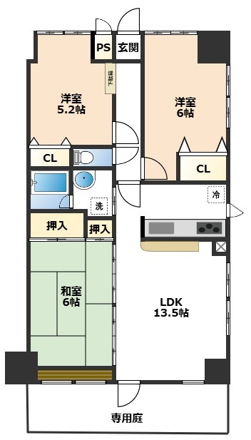 コスモ坂戸の間取り