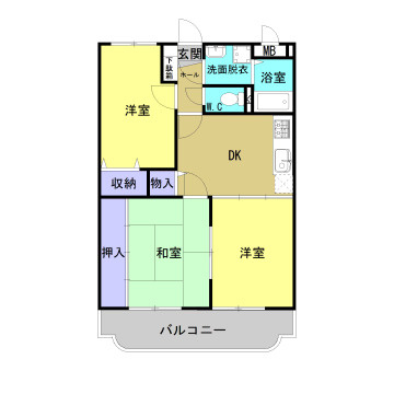 グレイスコート大浜の間取り