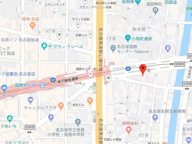 旭ビルの地図