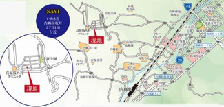 【地図】 | ☆☆☆新築住宅　内郷高坂町２期　限定１棟！！オール電化♪ご案内随時受付中です♪ | 現地案内図です