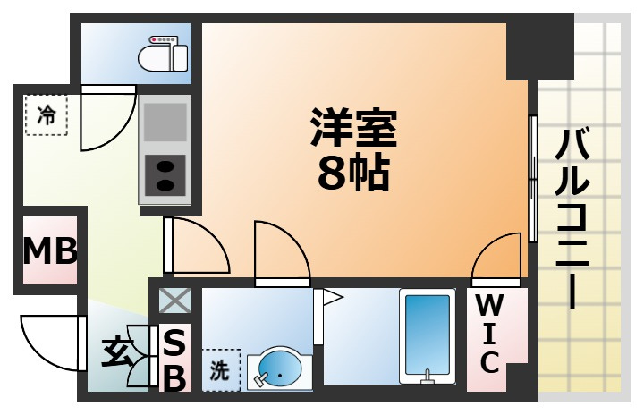 ララプレイス三宮ルミナージュの間取り