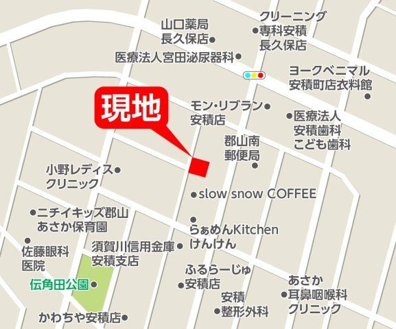 新築戸建・新築建売　郡山市安積町12期　安積第三小・安積第二中の地図