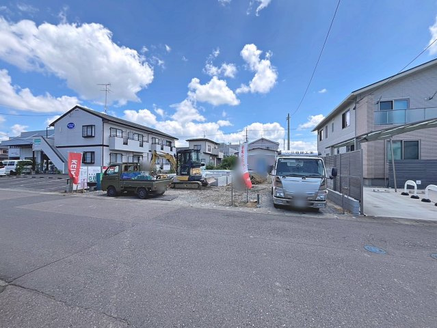新築戸建・新築建売　郡山市安積町12期　安積第三小・安積第二中の前面道路含む現地写真