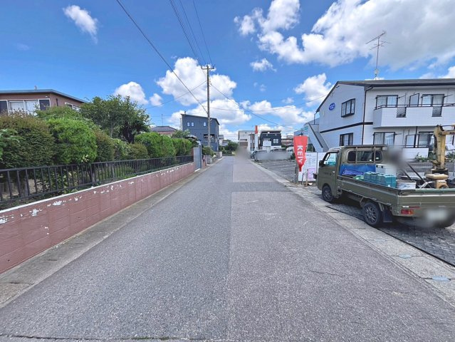 新築戸建・新築建売　郡山市安積町12期　安積第三小・安積第二中の前面道路含む現地写真