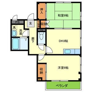 河上マンションの間取り