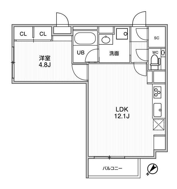 Reve　Residence　目黒の間取り