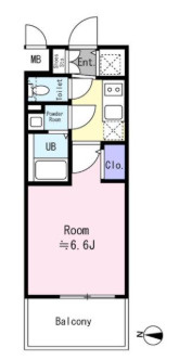 エスリード難波VALOREの間取り