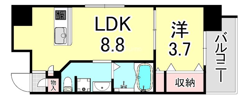 アバンティ南堀江ウエストの間取り