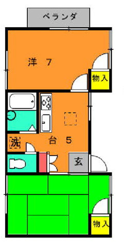 松本ハイツの間取り