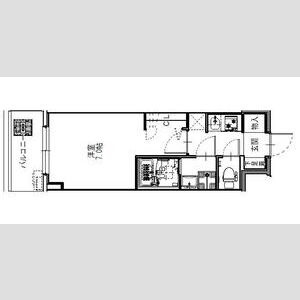 S-RESIDENCE難波大国町Deuxの間取り