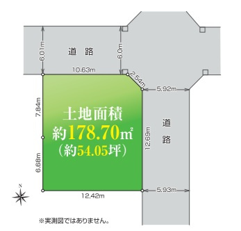 中町４　土地の区画図