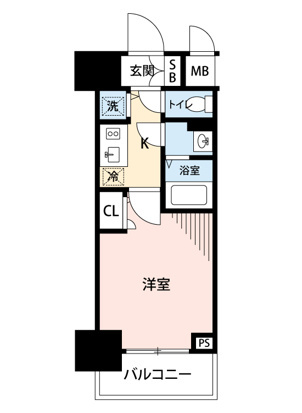 エスリード神戸三宮ラグジェの間取り