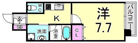 ピアグレース神戸の間取り