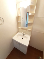 独立洗面化粧台が付いています
