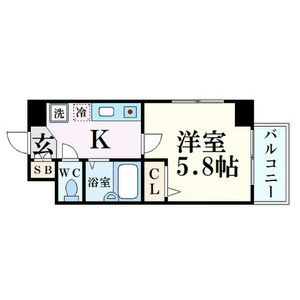 ブロスコート六甲Ⅱの間取り