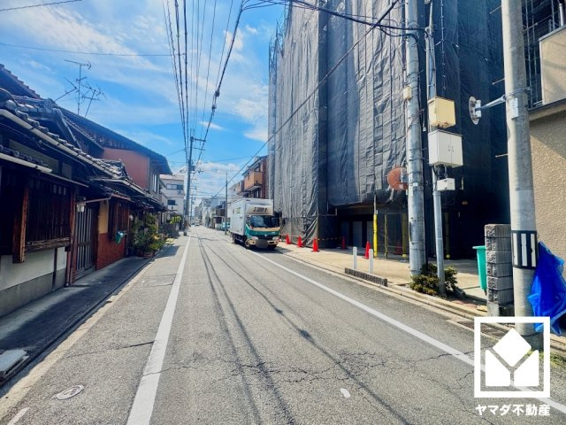 南区西九条大国町の前面道路含む現地写真
