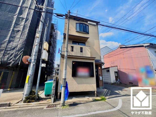南区西九条大国町の前面道路含む現地写真