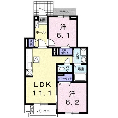【間取り】 | サンフェリスタⅡ