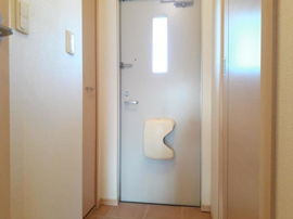 シンプルで使いやすい玄関です