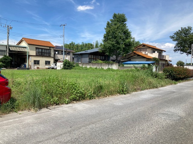 高崎市萩原町売地　2区画Bの前面道路含む現地写真|陽当たり良好◎