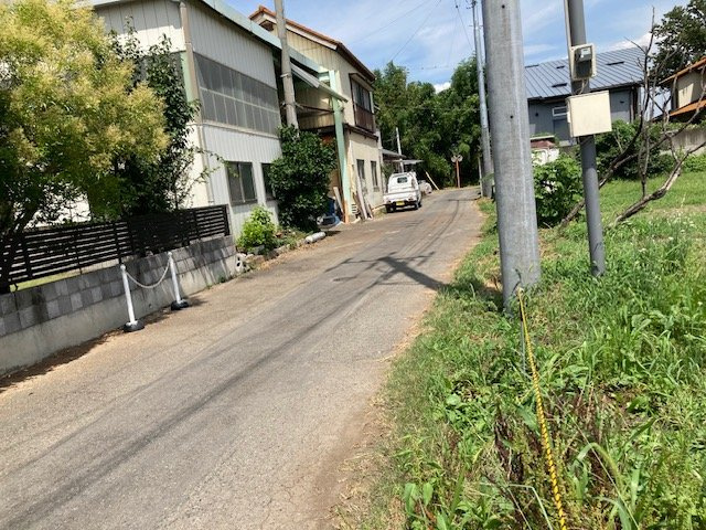 高崎市萩原町売地　2区画Bの前面道路含む現地写真|北側道路　幅員約4.6ｍ
