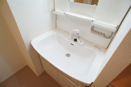 コンパクトで使いやすい洗面所