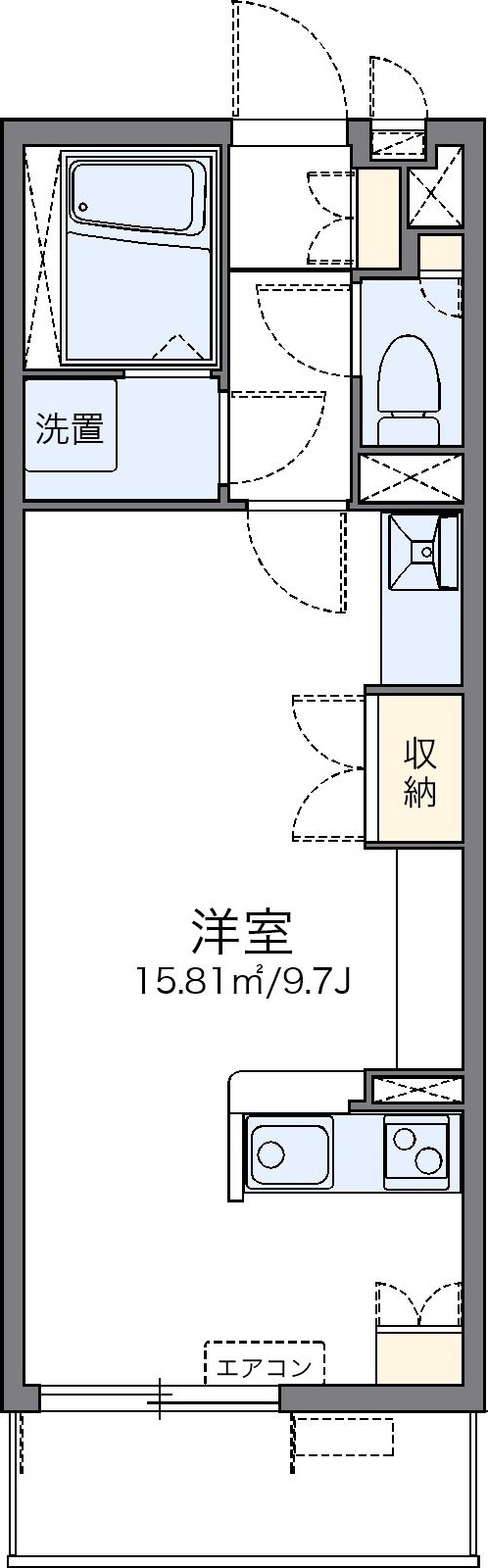 レオネクスト天神南の間取り