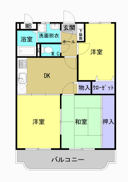 ケイ・ワムズの間取り