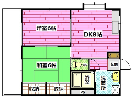 ベルメゾンイシダの間取り