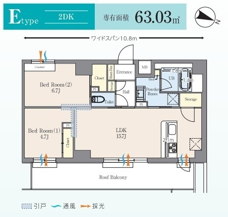 【間取り】 | アイビー世田谷レジデンス