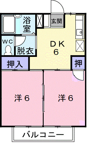 ハイツ香南の間取り