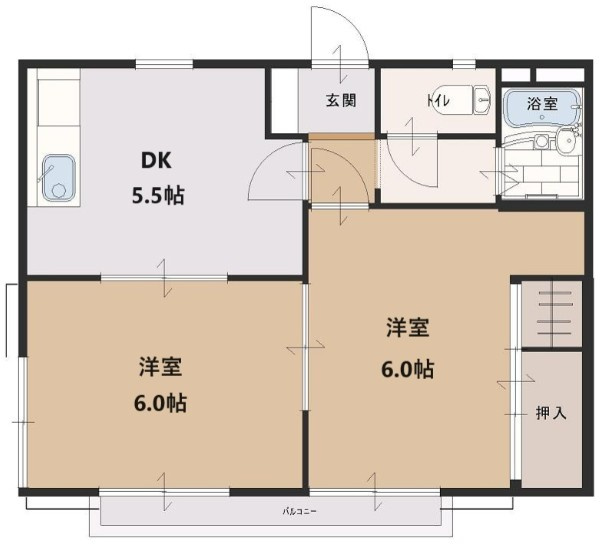 ボナール清瀬の間取り