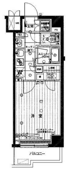 【間取り】 | ルーブル久我山弐番館