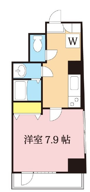 川崎市多摩区登戸の賃貸マンションの間取り