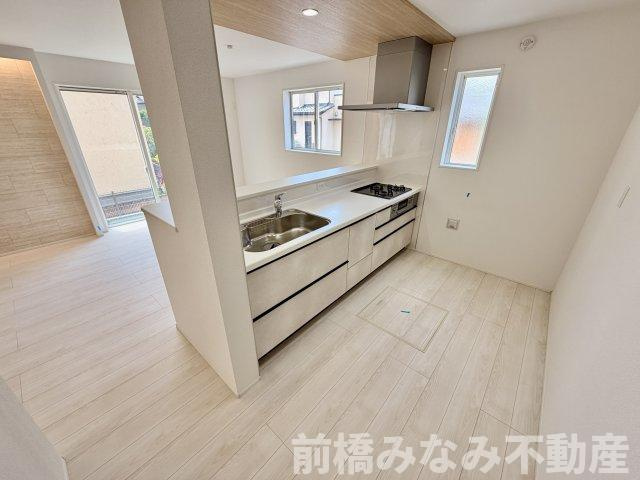 【新築】前橋市日吉町３期　限定１棟　グラファーレ　新築建売のキッチン|使いやすいキッチンです