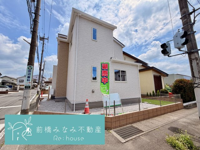 【新築】前橋市日吉町３期　限定１棟　グラファーレ　新築建売の外観|きれいな外観です