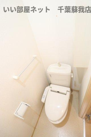 ラベンダーのトイレ|落ち着いたトイレです